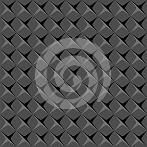 Abstract spike seamless pattern. Grey black Vector illustration