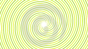Abstract spiral background with green stripes. Radial pattern, dynamic vortex
