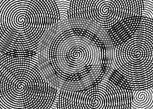 Abstract spiral background, twirl black and white background, Vector