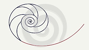 Abstract spiral design, dynamic flow, intricate artistic pattern, mesmerizing visual, vector design Generative AI