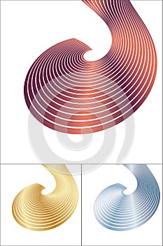 Abstract spiral element