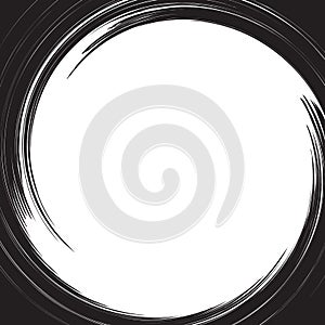 Abstract spiral element series. Form with rotating distortion. A