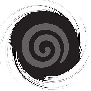 Abstract spiral element series. Form with rotating distortion. A