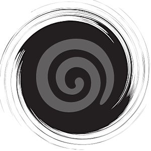 Abstract spiral element series. Form with rotating distortion. A