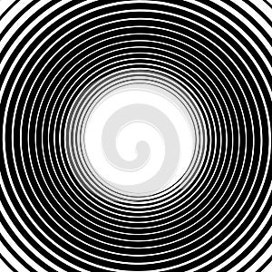 Abstract spiral element. Twirl, swirl, whorl shape.