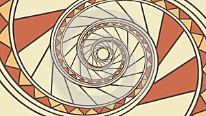 Abstract Spiral Geometric Design Vector Background Pattern, vector design Generative AI