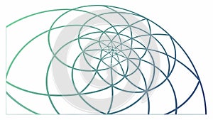 Abstract Spiral Geometric Flow Vector, vector design Generative AI