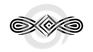 Abstract Spiral Geometric Pattern, Hypnotic Vector Design Element, vector design Generative AI