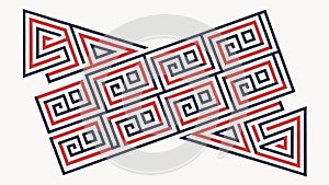 Abstract Spiral Geometric Pattern Illusion, vector design Generative AI