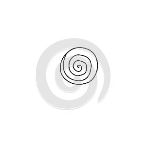 Abstract spiral, helix, round, circle, Planets, dark holes space objects. Design element icon. Doodle vector primitive