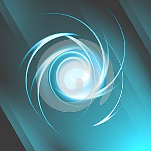 Abstract spiral light effect