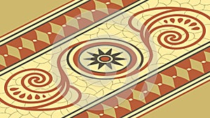 Abstract spiral pattern, decorative and dynamic background element, vector design Generative AI