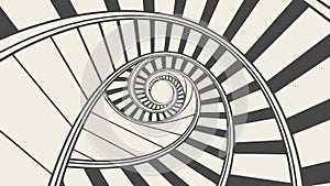 Abstract Spiral Pattern, Dynamic and Hypnotic Design Element, vector design Generative AI