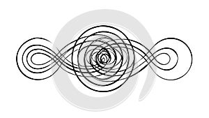 Abstract Spiral Pattern, Dynamic Motion Design Element Vector, vector design Generative AI