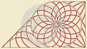 Abstract spiral pattern, hypnotic geometric design, vector design Generative AI