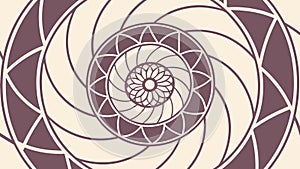 Abstract Spiral Pattern Vector Geometric Swirl Design, vector design Generative AI