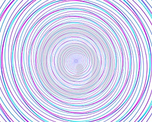 Abstract spiral rainbow design element on white background of twist lines. Vector Illustration eps 10 Golden ratio