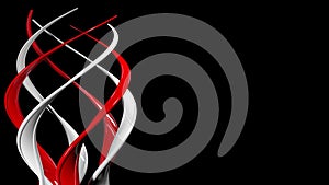 Abstract spiral spinning on itself
