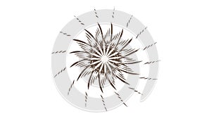 Abstract Spiral Starburst Radial Burst Dynamic Element, vector design Generative AI