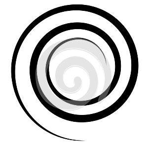 Abstracto espiral vórtice girar diseno elemento. giratorio Rostro. vórtice espiral elemento 