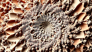 Abstract spiral texture fractal design geometric pattern Generative AI