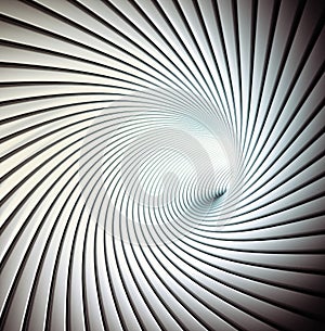 Abstract spiral tunnel