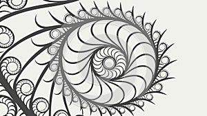 Abstract Spiral Vortex, Intricate Geometric Vector Art, vector design Generative AI