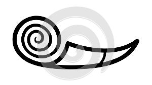 Abstract spiral wave for dynamic flow and artistic backgrounds, vector design Generative AI
