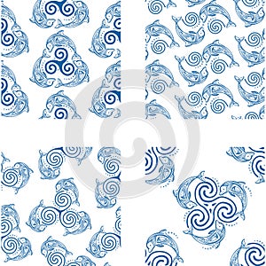 Abstract spirograph elemens