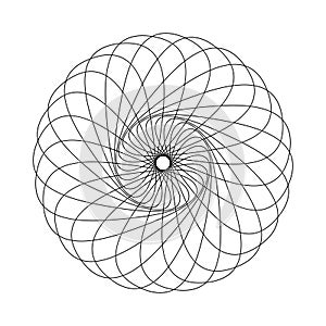 Abstract spirograph element