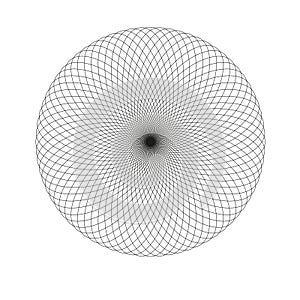 Abstract spirograph element