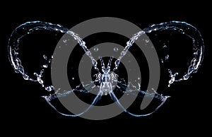 Abstract Splash Butterfly