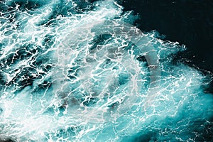 Abstract splash turquoise sea water