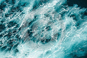 Abstract splash turquoise sea water