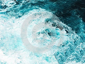 Abstract splash turquoise sea water for background