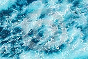 Abstract splash turquoise sea water, texture