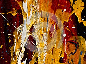 Abstract splashes painting color texture. Colorful abstract art oil paint acrylic color on canvas for background