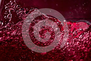 Abstract splashing of red wine