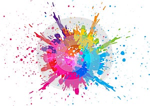 Abstract splatter color background. illustration vector design
