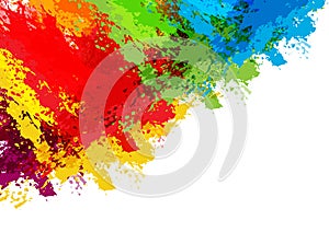 Abstract splatter colorful background design. illustration vector design