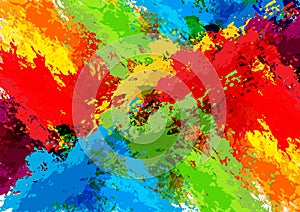 Abstract splatter colorful background design. illustration vector design