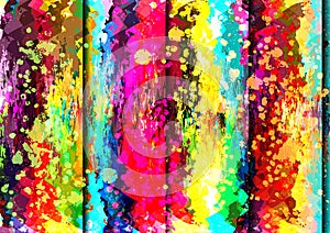 Abstract splatter paint colorful background design. illustration vector design