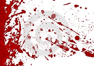 Abstract splatter red color background. illustration des