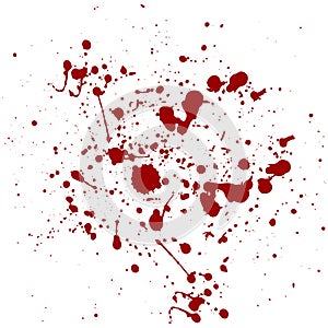 Abstract splatter red color background. illustration desi