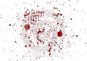 Abstract splatter red color background. illustration vect