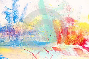 Abstract splatter watercolor background photo