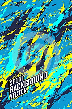 Abstract sport background pattern for extreme jersey team, racing, cycling, football, gaming