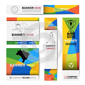 Abstract sport banner for Website Ads