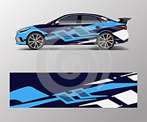 Abstract Sport racing car wrap decal and sticker design. vector eps10 format