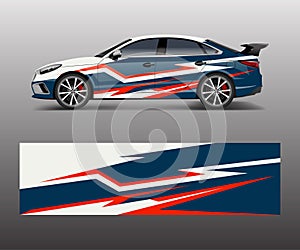 Abstract Sport racing car wrap decal and sticker design. vector eps10 format